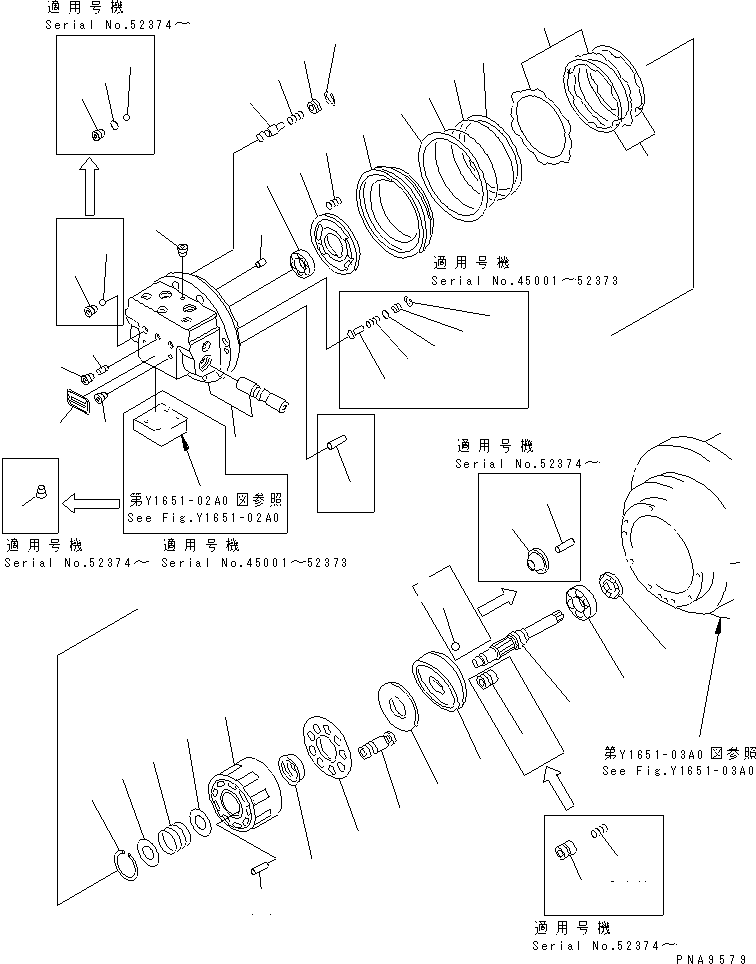MOTOR SUB ASS'Y TZ922B200000JD KOMATSU