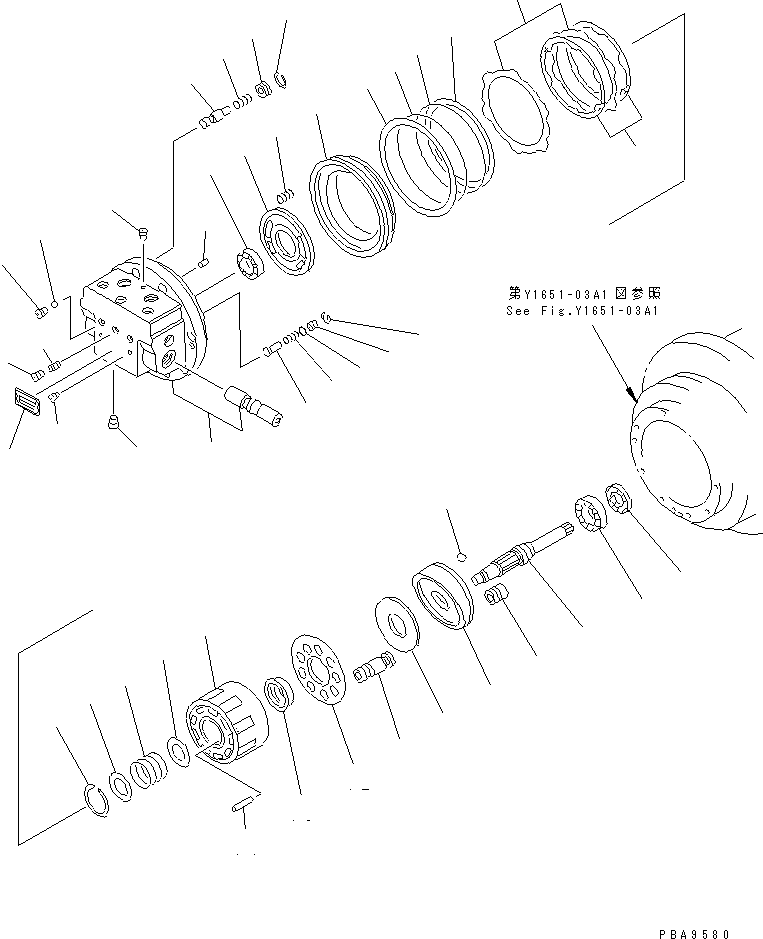 FLANGE KIT,REAR TZ922B210100-D KOMATSU