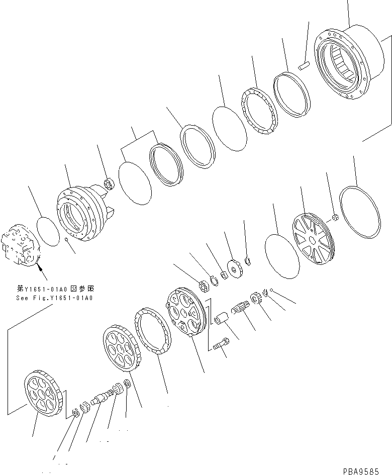 SPUR GEAR KIT (3 PIECES) TZ811B1107-00 KOMATSU