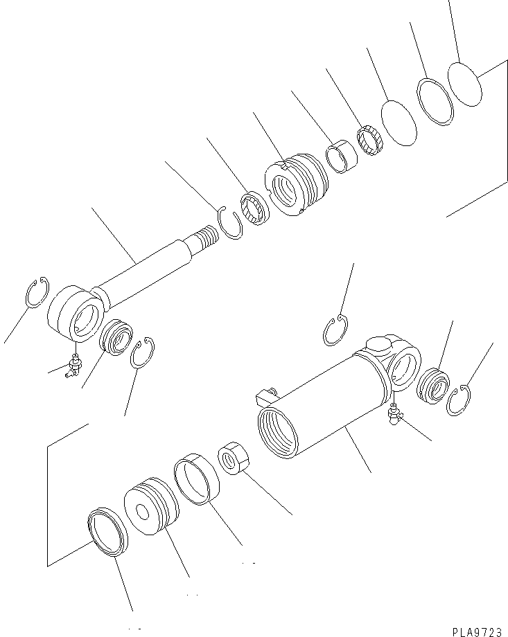 CYLINDER ASS'Y,TILT 101-63-02041 KOMATSU
