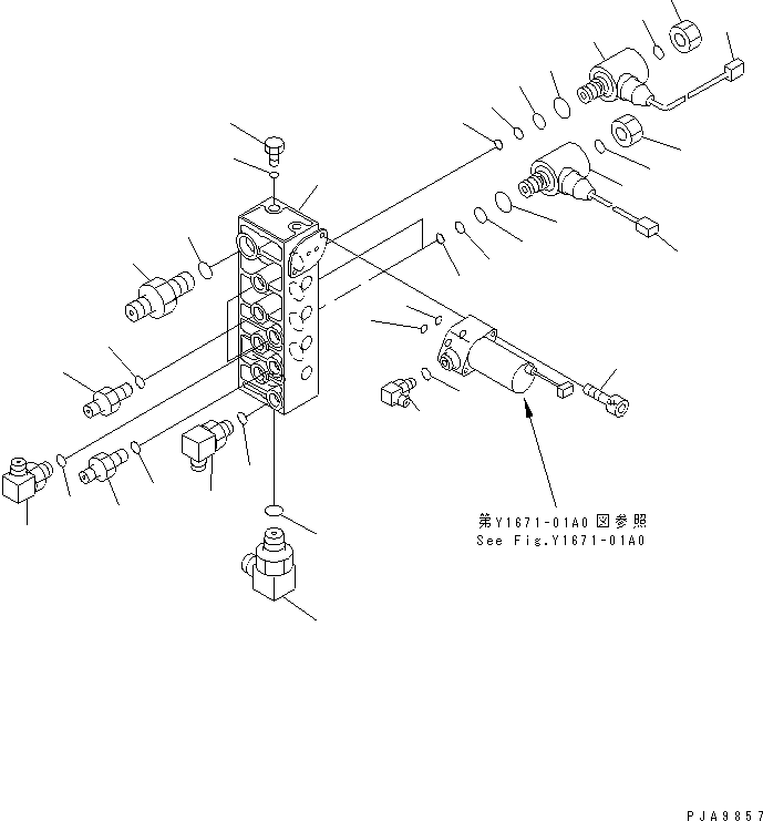 Блок 21Y-60-11210 KOMATSU