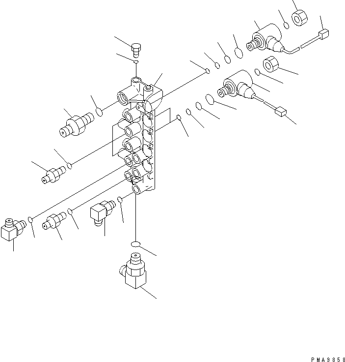 Блок 21Y-60-17210 KOMATSU
