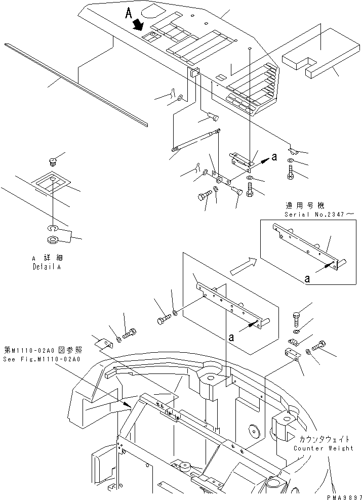 HOOD ASS'Y 21Y-54-17100 KOMATSU