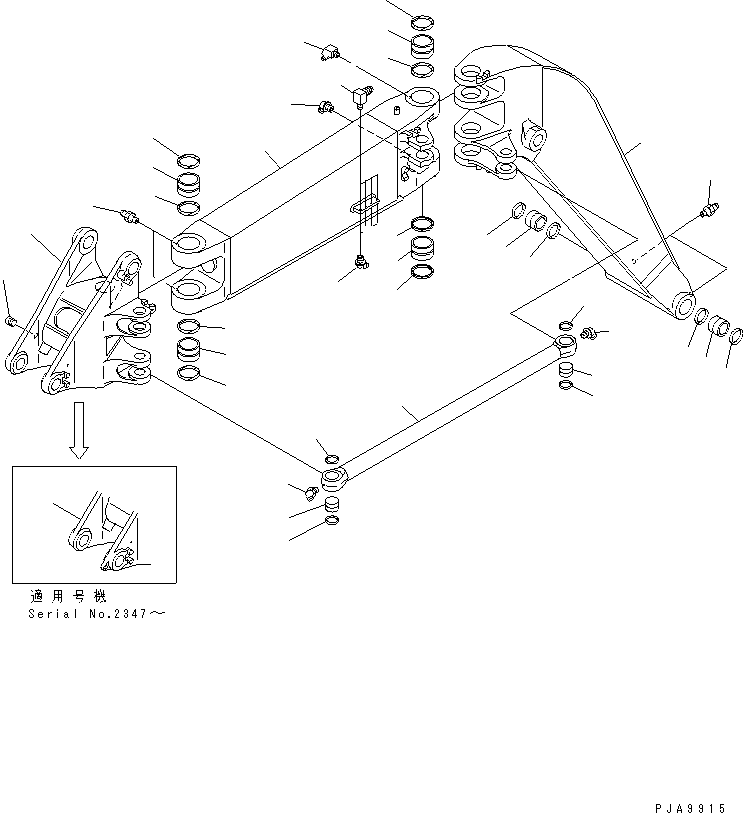 BOOM ASS'Y,1ST 21Y-70-00010 KOMATSU