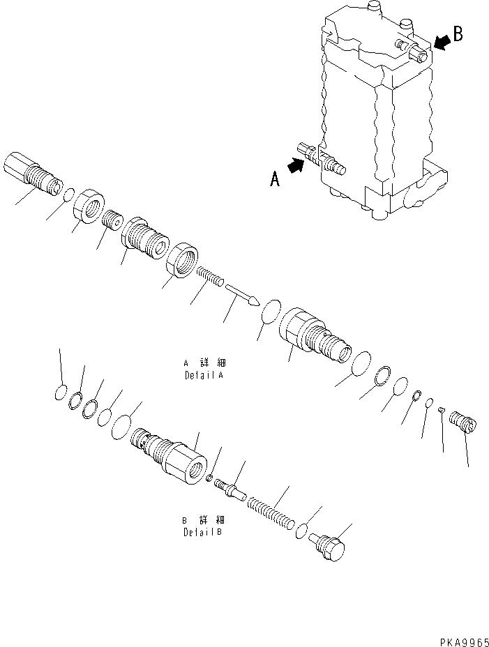 Предохранительный клапан в сборе 723-30-51100 KOMATSU