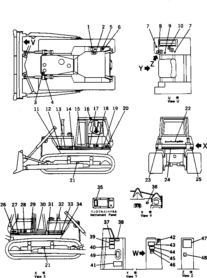 PLATE, NAME,MACHINE 154-98-36411 KOMATSU