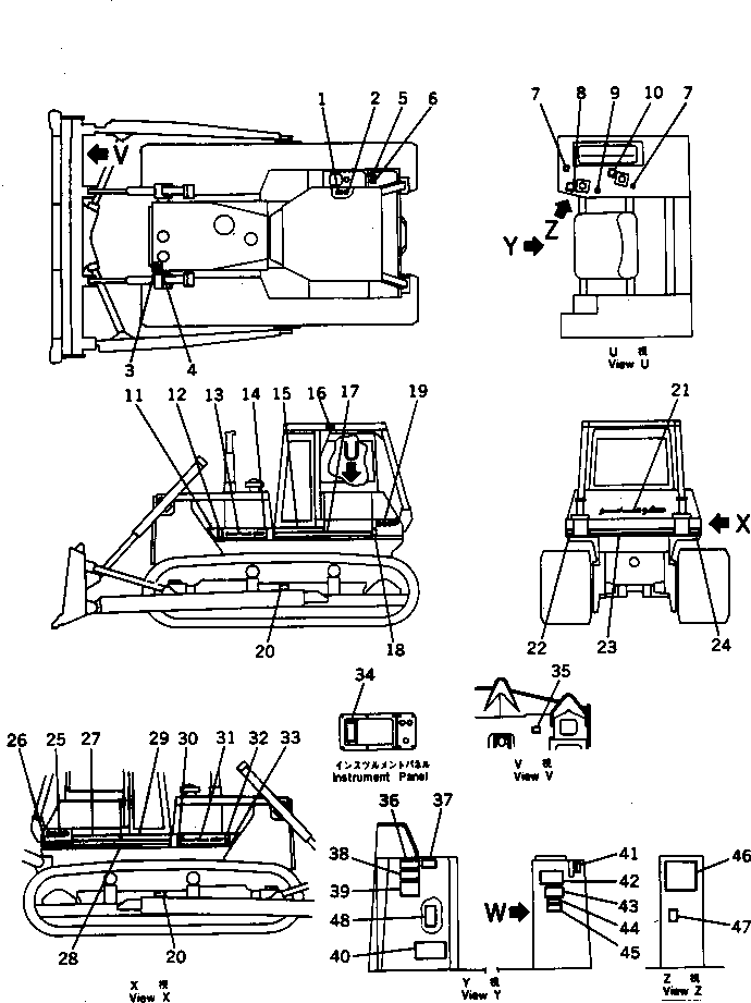 PLATE, NAME,MACHINE 154-98-36590 KOMATSU