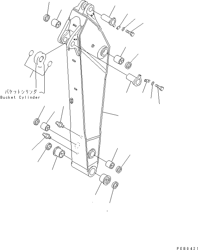 SHORT ARM ASS'Y 209-944-0070 KOMATSU