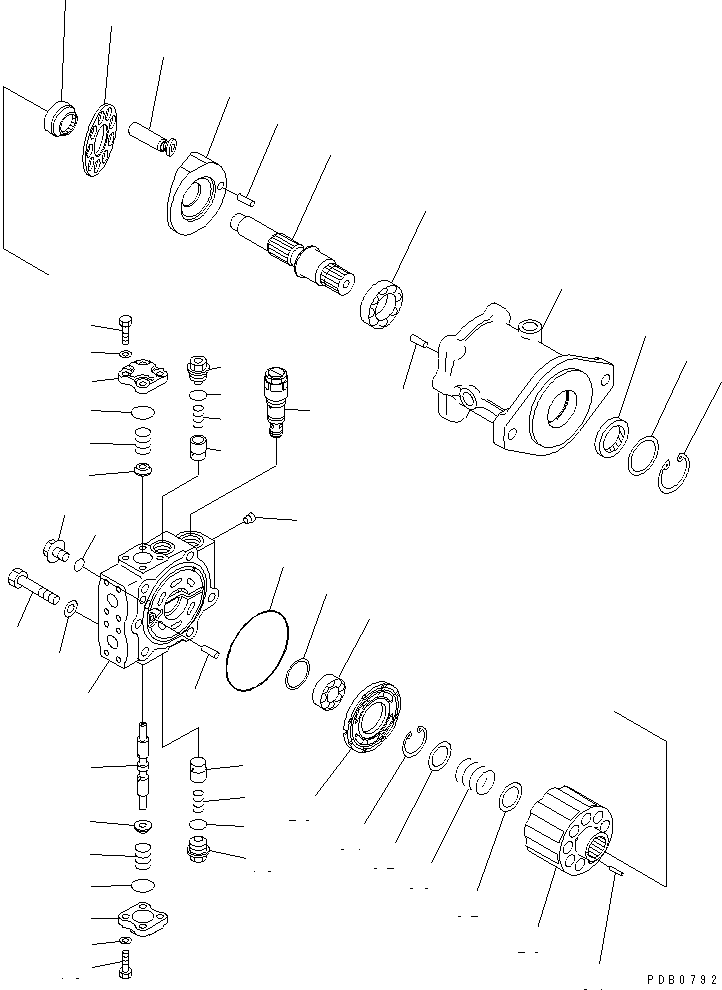Предохранительный клапан в сборе (702-77-03100) KOMATSU