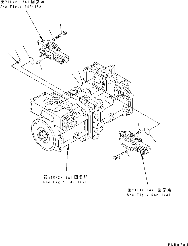 SERVO VALVE ASS'Y,FRONT (708-8H-03011) KOMATSU