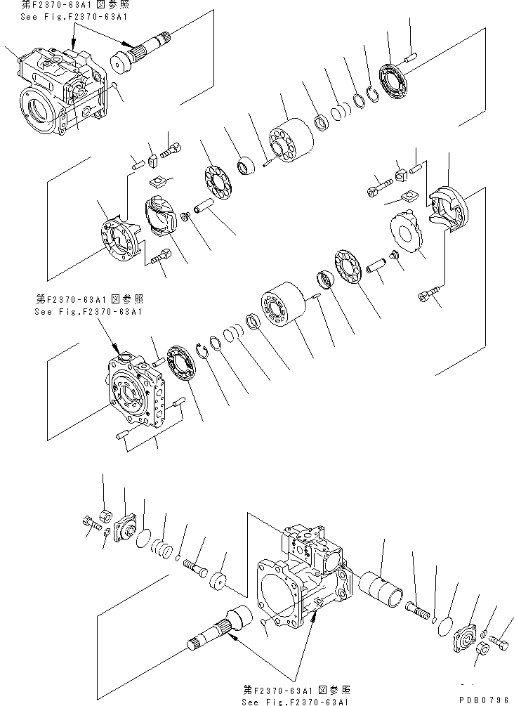 CRADLE ASS'Y,REAR (\7\708-8H-04461) KOMATSU
