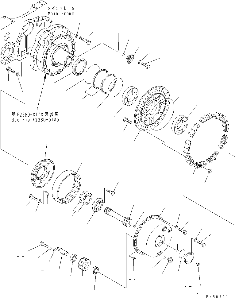 FINAL DRIVE ASS'Y,L.H. (17A-27-00031) KOMATSU