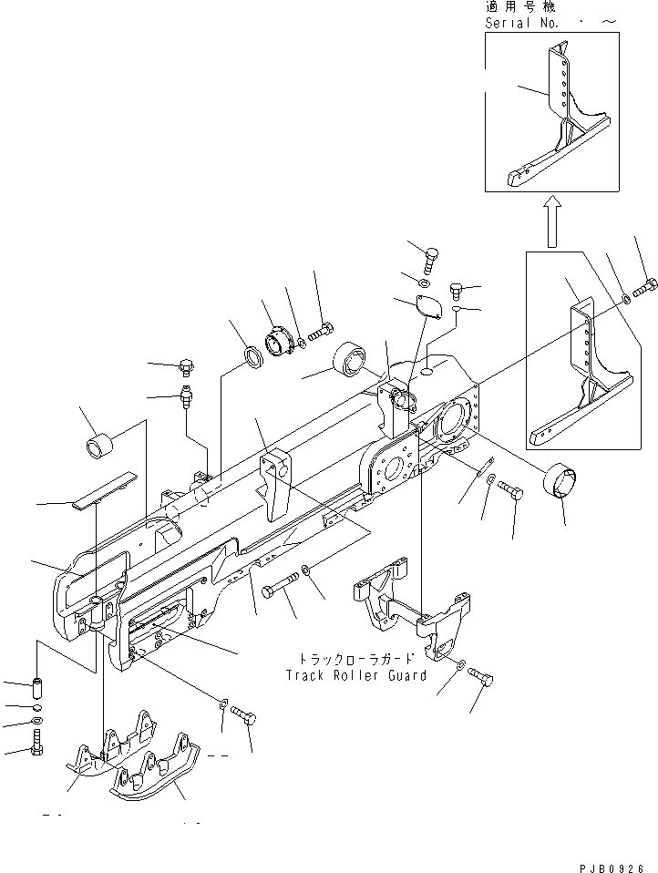 Ограждение левое 17A-30-17271 KOMATSU