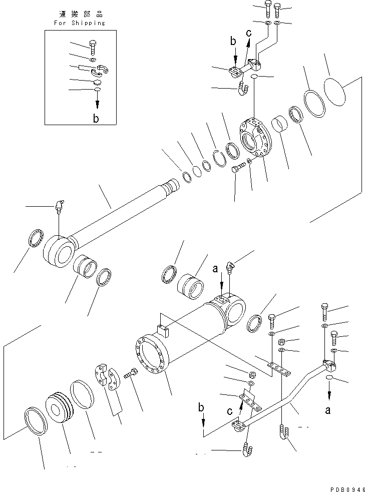 BOLT,(FOR SHIPPING) 03732-21035 KOMATSU