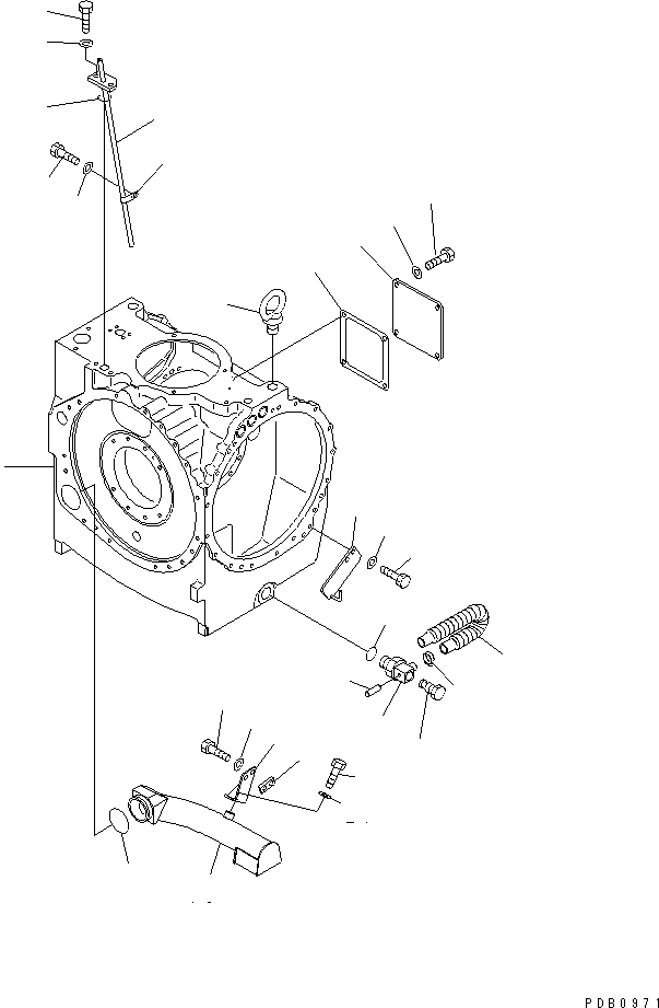 Корпус 17A-22-16111 KOMATSU