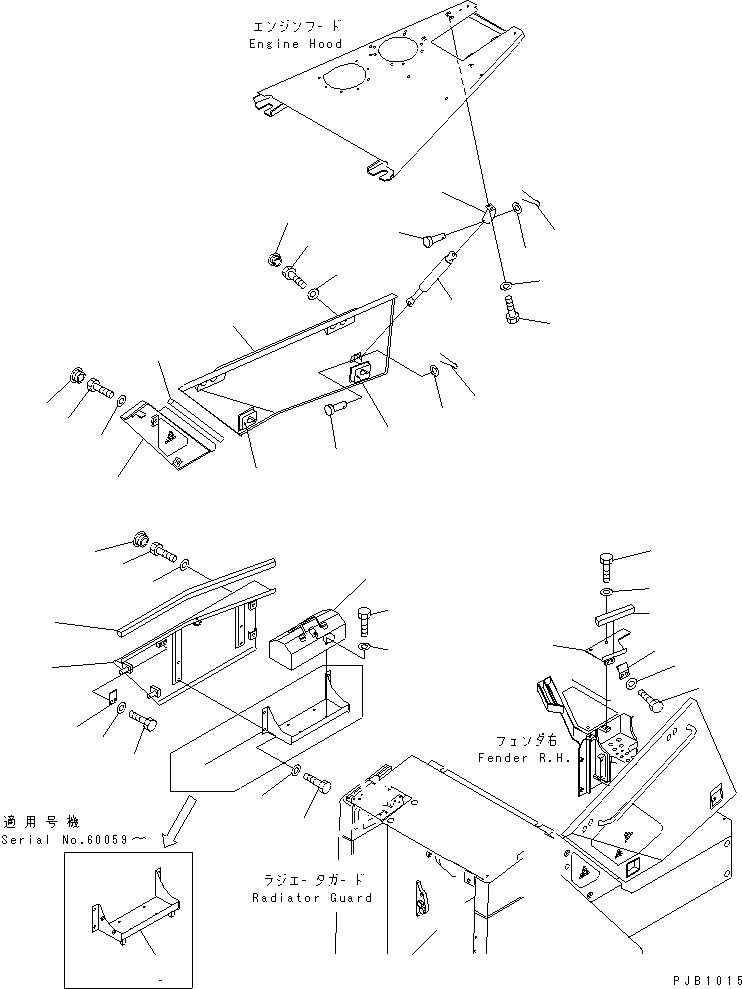 Крышка правая 17A-54-12731 KOMATSU