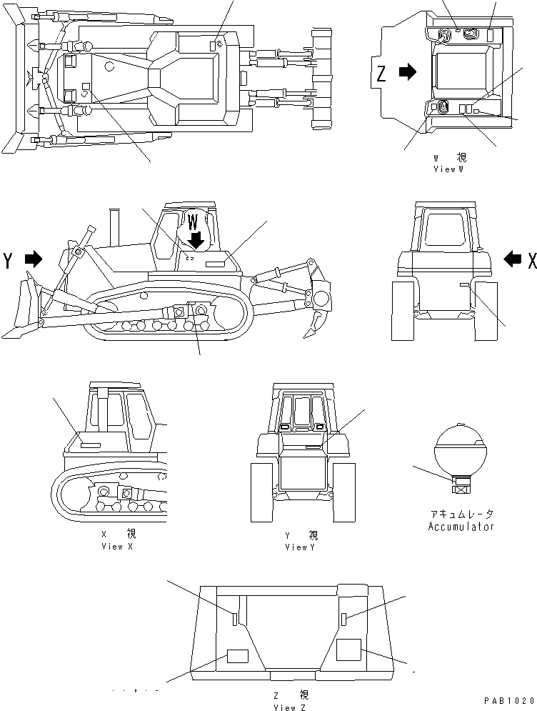 Маркировка 17A-98-12110 KOMATSU