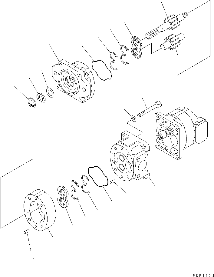 PUMP ASS'Y,(SAL80+90) 705-51-30290 KOMATSU