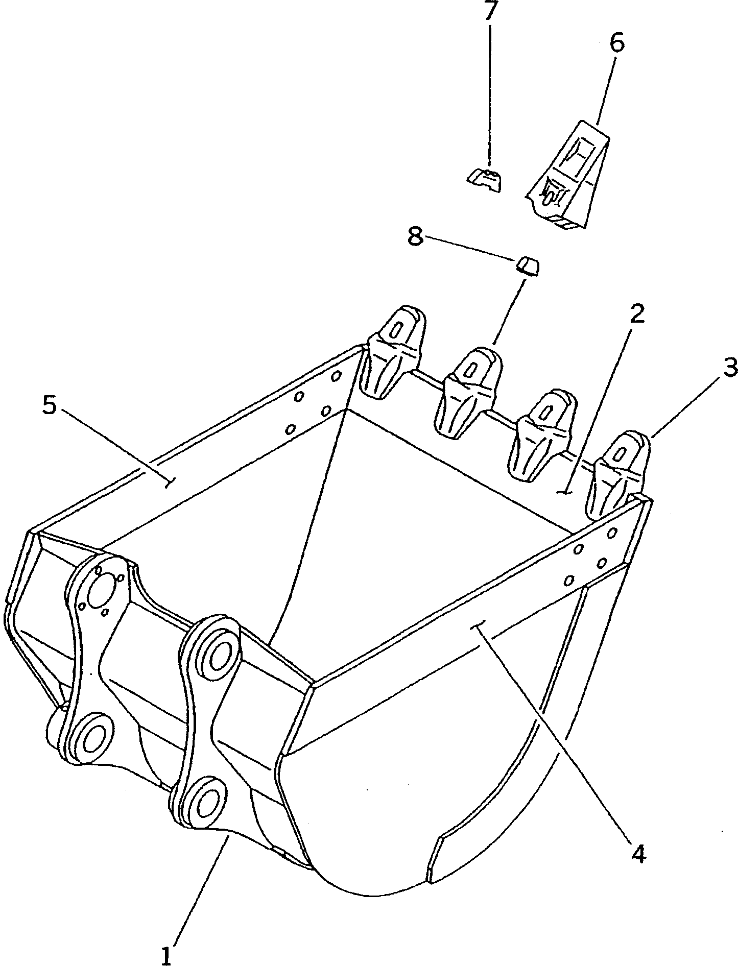 BUCKET GROUP (\8\203-926-X321) KOMATSU