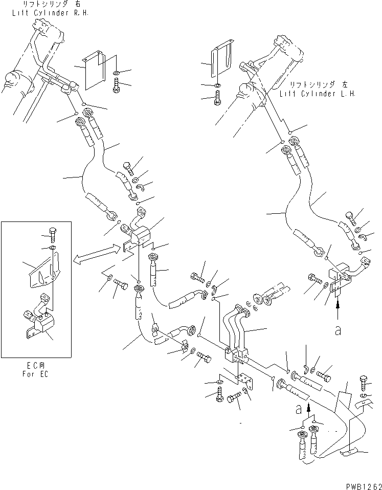 BLOCK,R.H. (FOR EC) 154-61-73490 KOMATSU