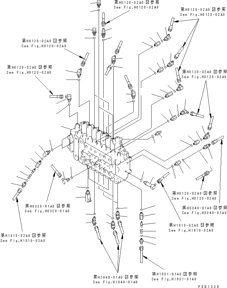 CONTROL VALVE,(SEE FIG.Y1664-01A0) (\0\723-48-16100) KOMATSU