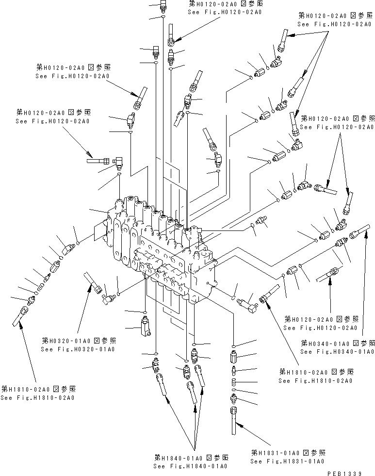 CONTROL VALVE,(SEE FIG.Y1666-01A0) (\0\723-49-16100) KOMATSU