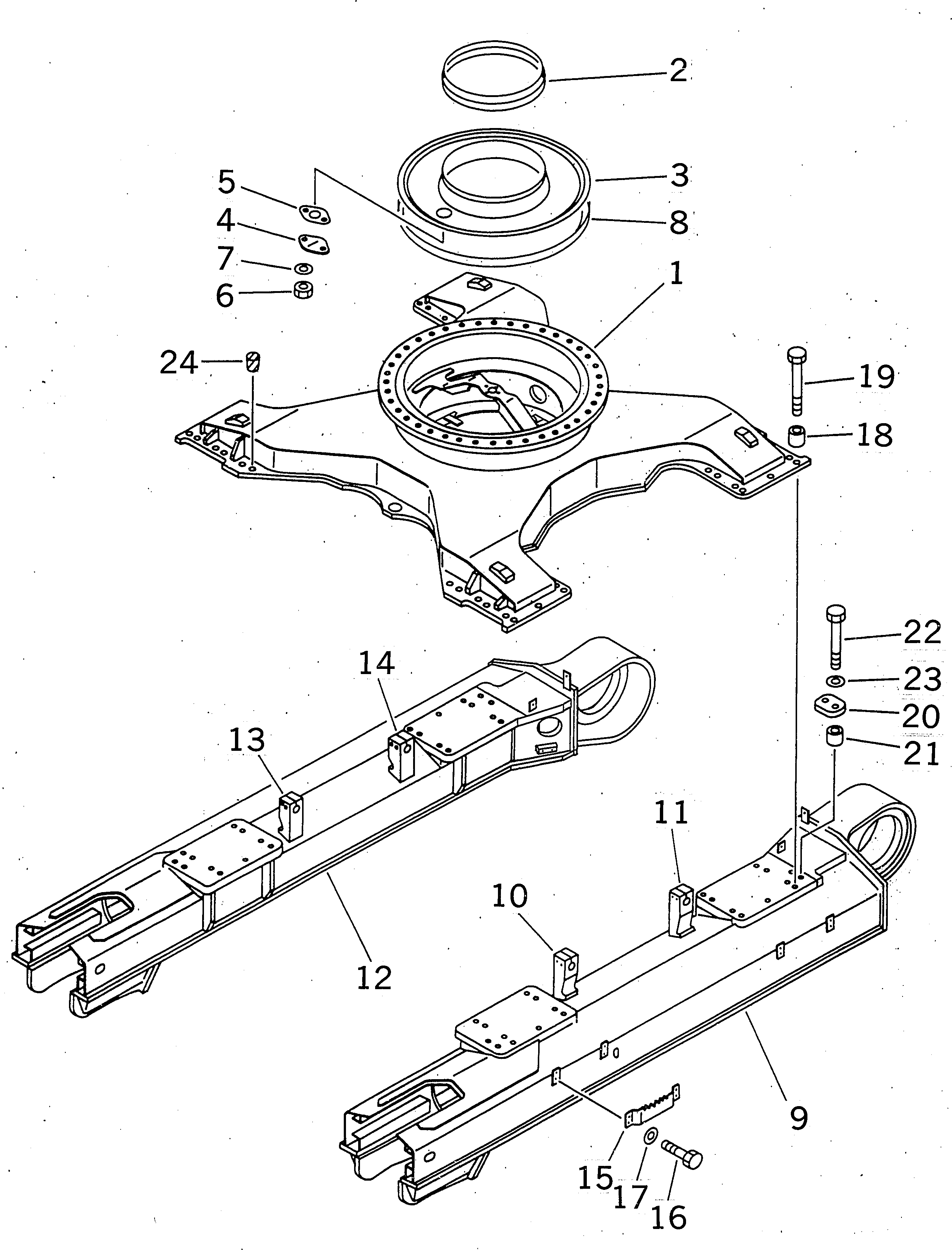 FRAME,CENTER 208-30-65250 KOMATSU