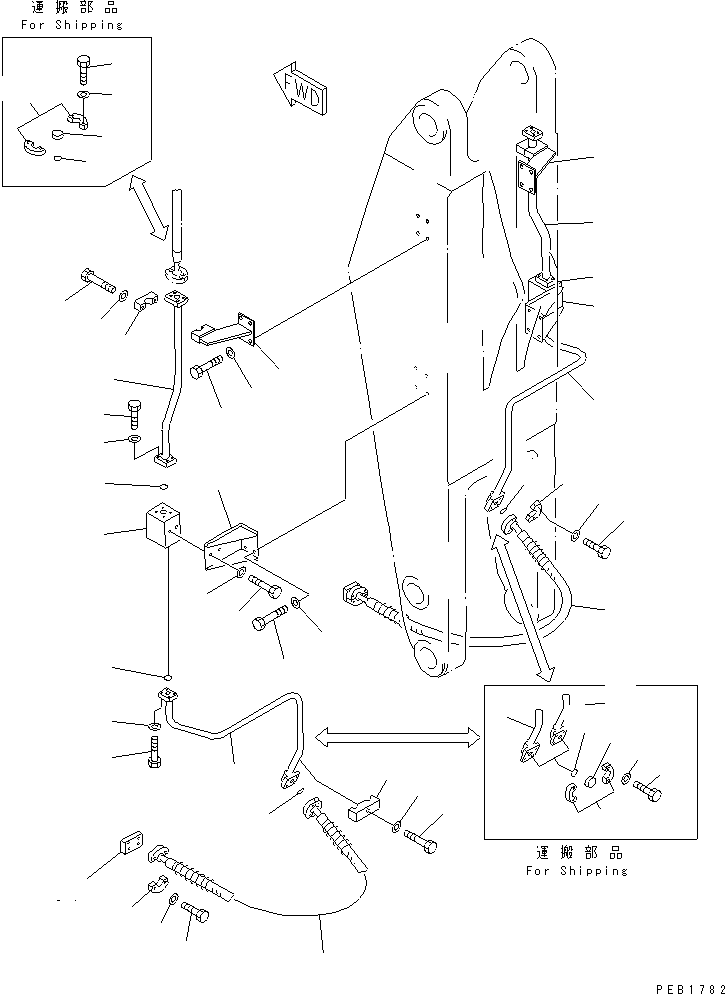 Трубка 208-72-68641 KOMATSU