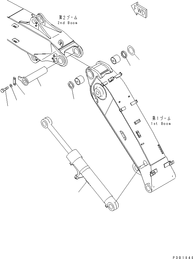 Палец 205-966-7180 KOMATSU