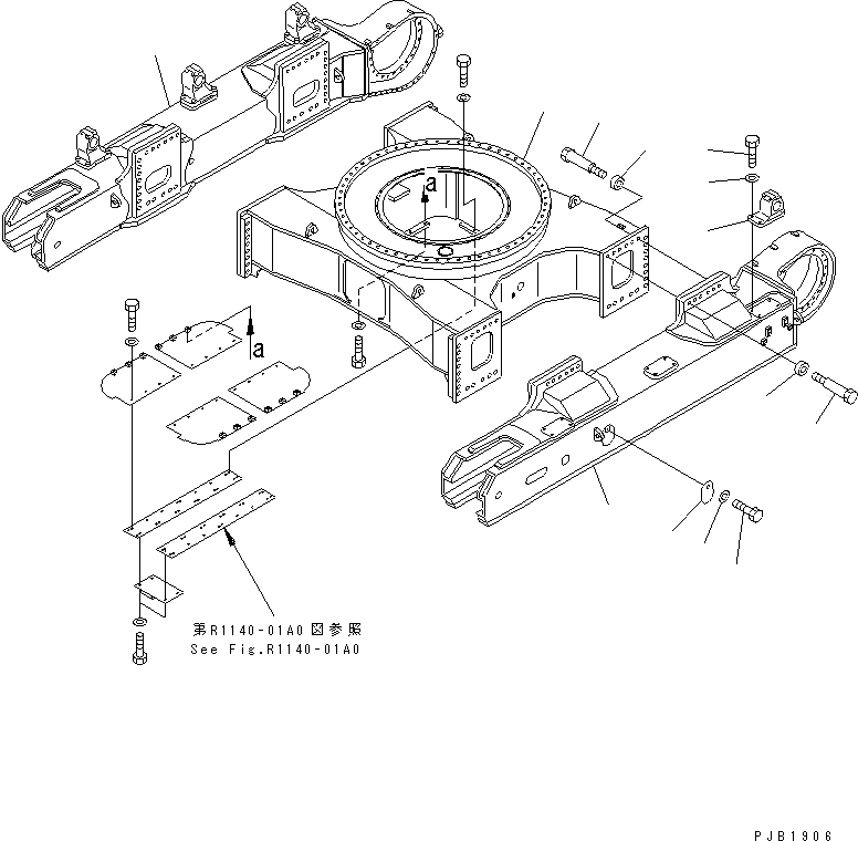 Рама 21T-30-77140 KOMATSU