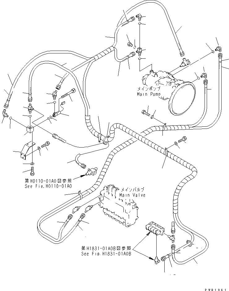 HOSE, 330MM 203-62-61450 KOMATSU