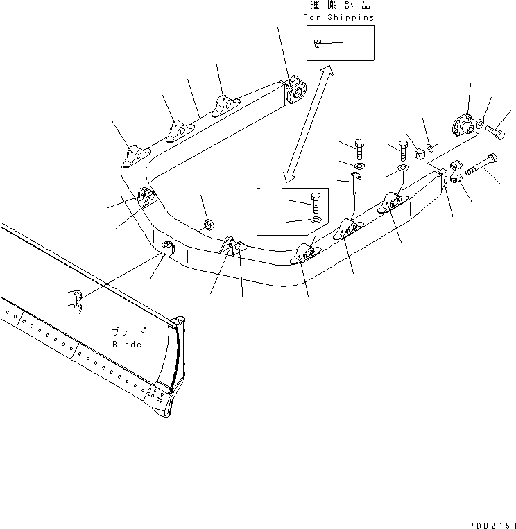 C-FRAME 17A-70-11110 KOMATSU