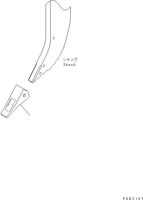 POINT,(FOR MULTI RIPPER) 175-78-34131 KOMATSU