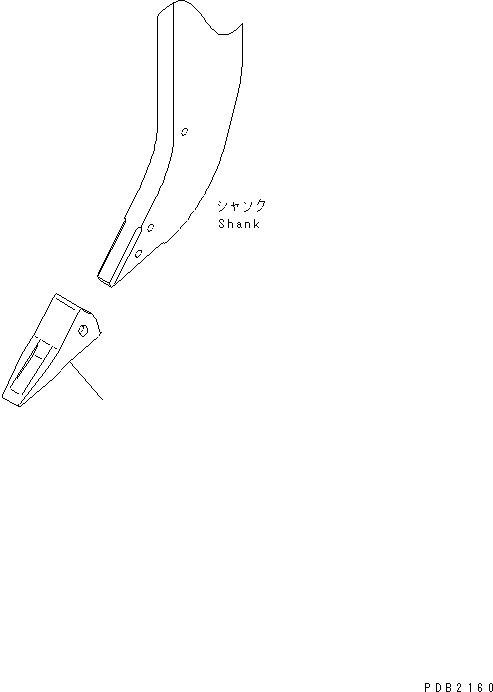 POINT,(FOR MULTI RIPPER) 175-78-31293 KOMATSU