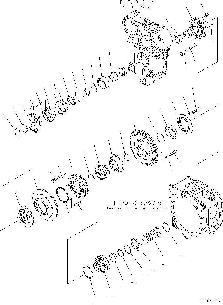 гидротрансформатор в сборе 19M-13-21001 KOMATSU