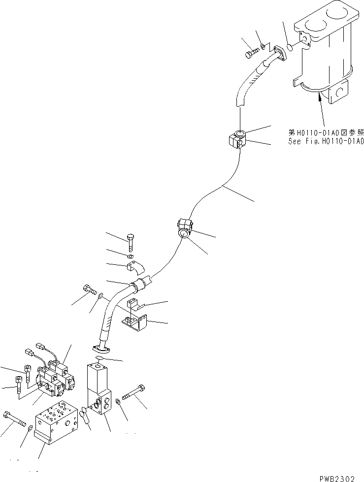 Шланг 19M-61-23920 KOMATSU