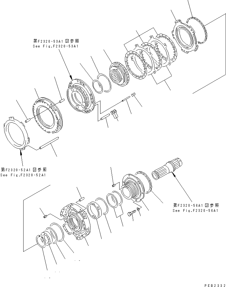 Трансмиссия в сборе 154-15-00700 KOMATSU
