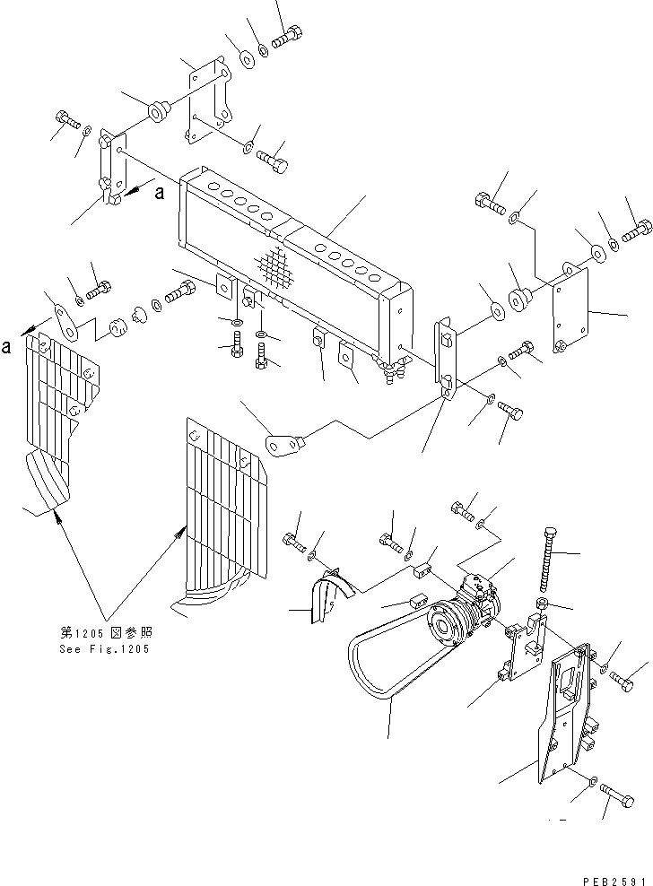 Крышка 15A-911-1110 KOMATSU