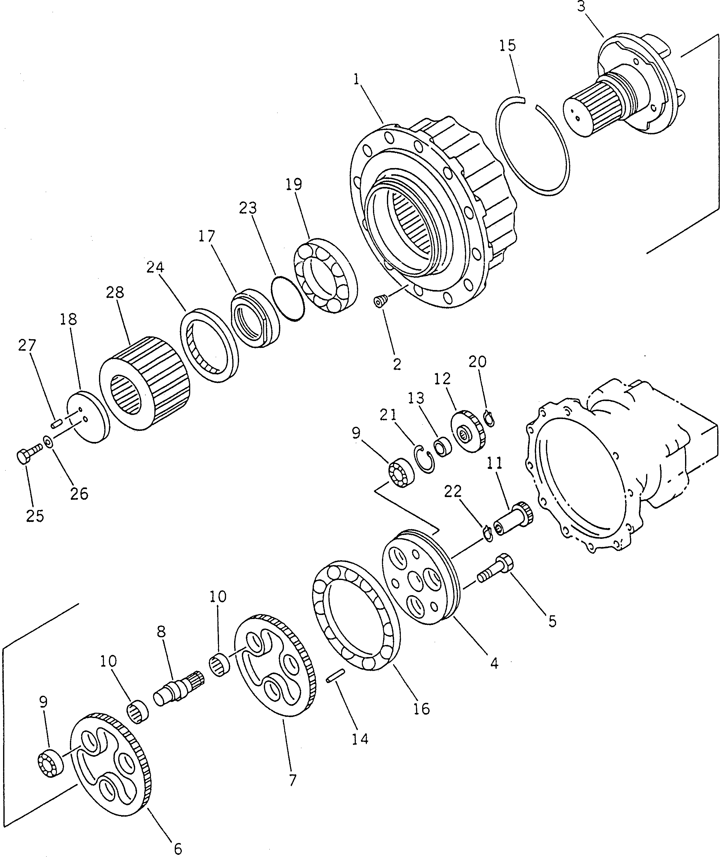 RV GEAR ASS'Y TZ900A1104-00 KOMATSU