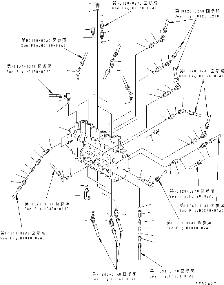 VALVE ASS'Y,(SEE FIG.Y1664-21A0) (\0\723-48-17200) KOMATSU