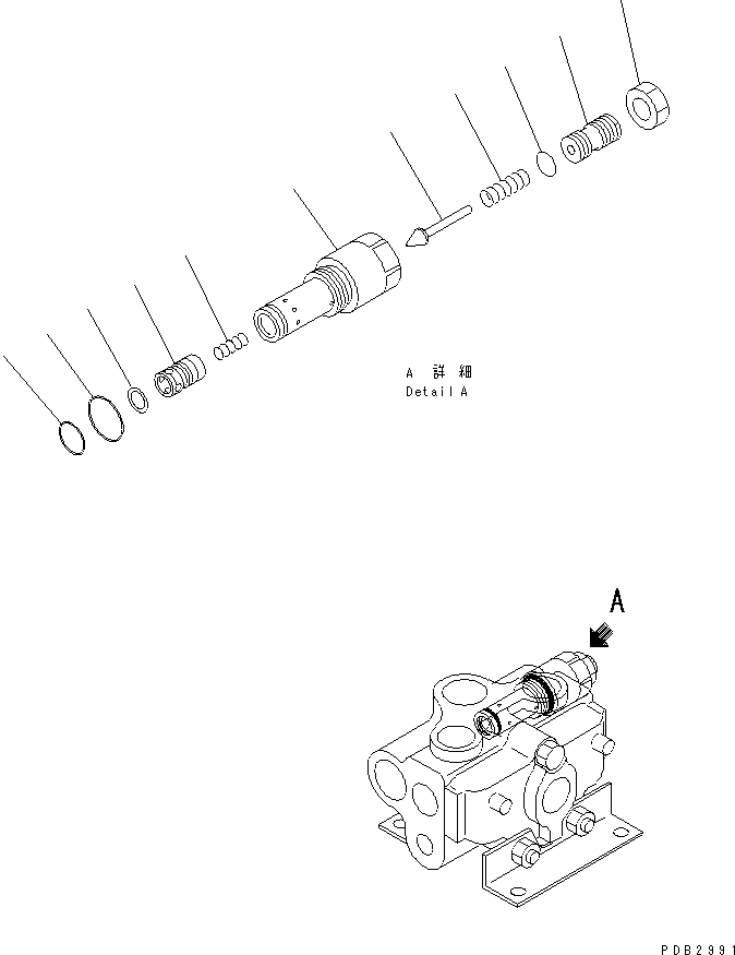 Предохранительный клапан 700-21-62000 KOMATSU