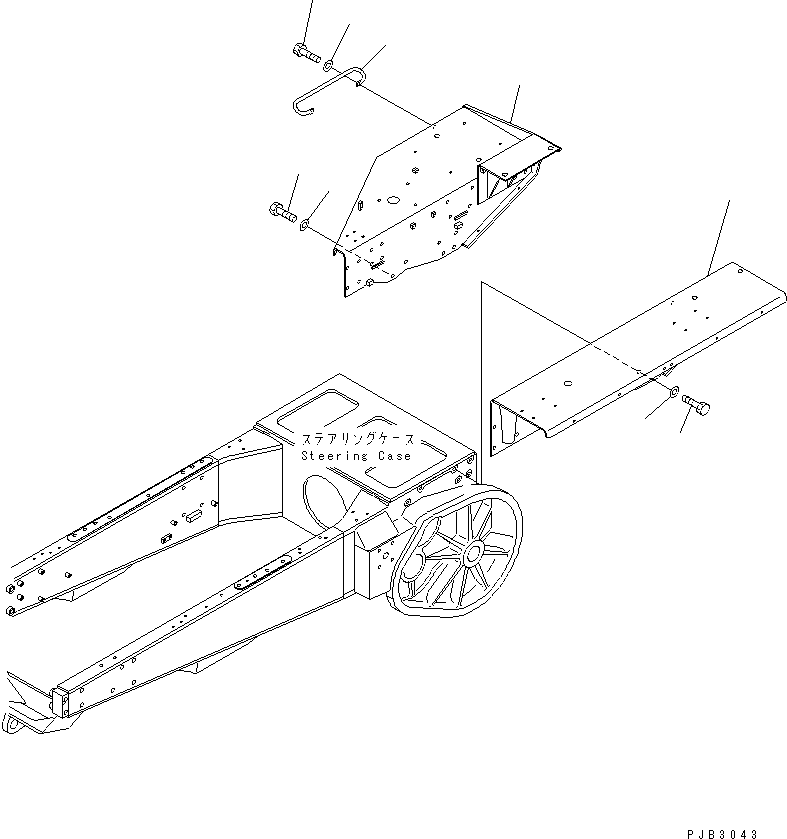 Крыло левое 156-54-23110 KOMATSU