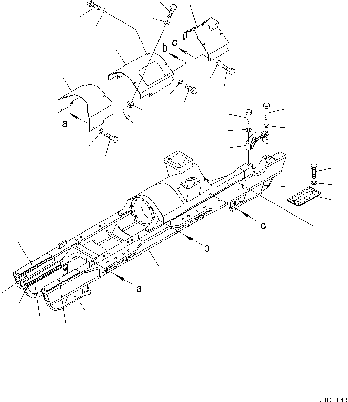 TRACK FRAME,L.H. 156-30-21110 KOMATSU