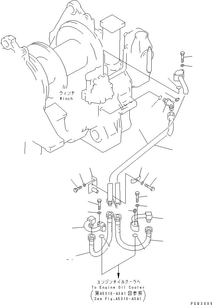 Трубка 156-76-29121 KOMATSU