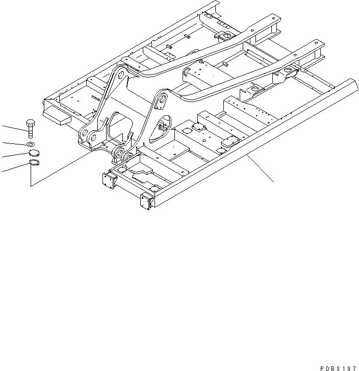 Рама 208-956-6342 KOMATSU