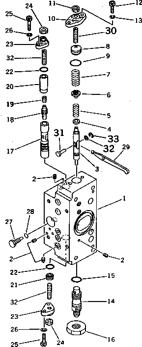 SERVO VALVE SUB A.,REAR 708-27-08490 KOMATSU