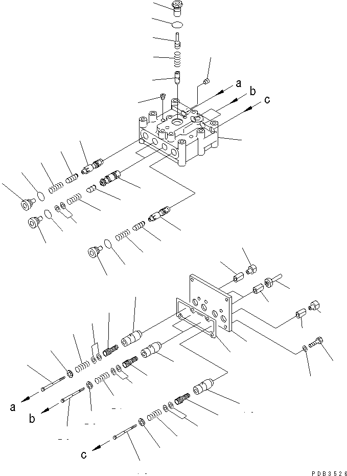 STEERING VALVE ASS'Y,(B) 195-40-00901 KOMATSU