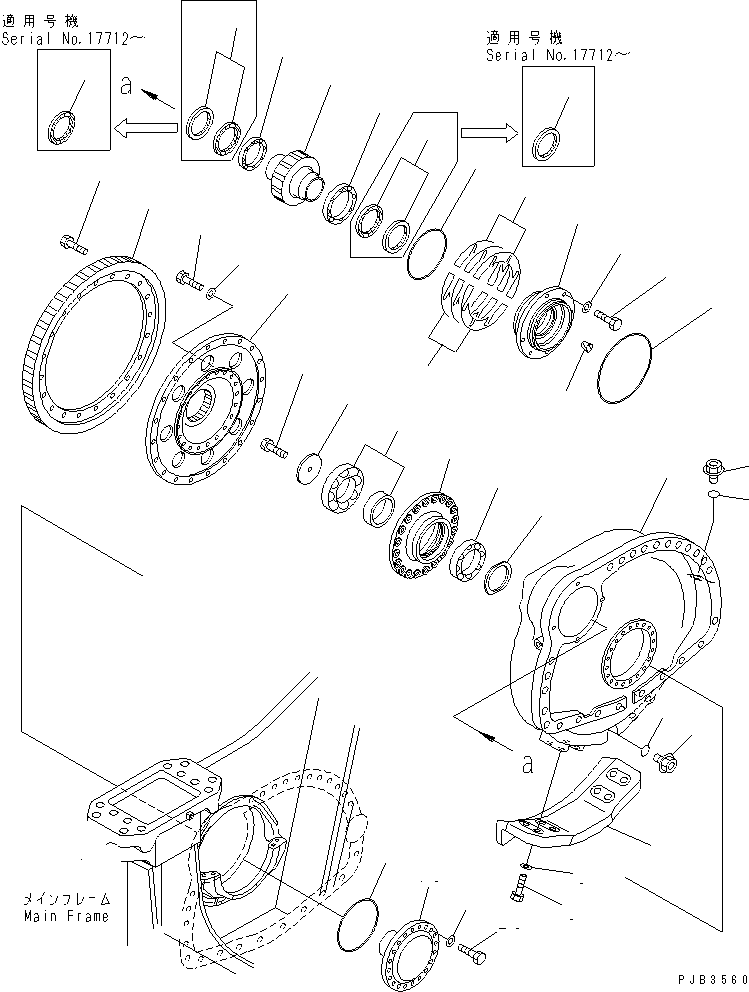 бортовой редуктор в сборе (195-27-00553) KOMATSU