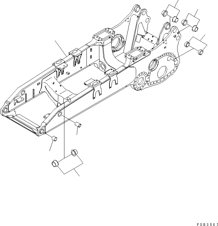 Рама в сборе 195-21-41191 KOMATSU