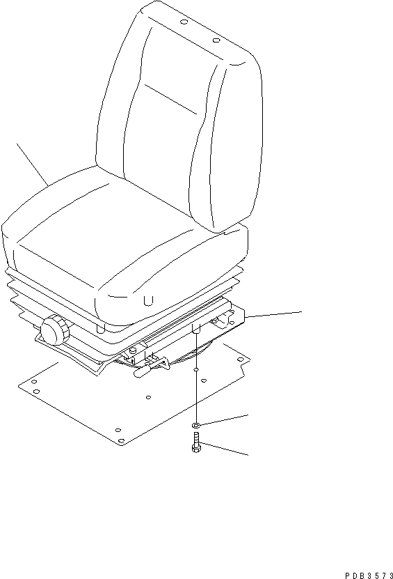 OPERATOR'S SEAT A. 195-57-41310 KOMATSU
